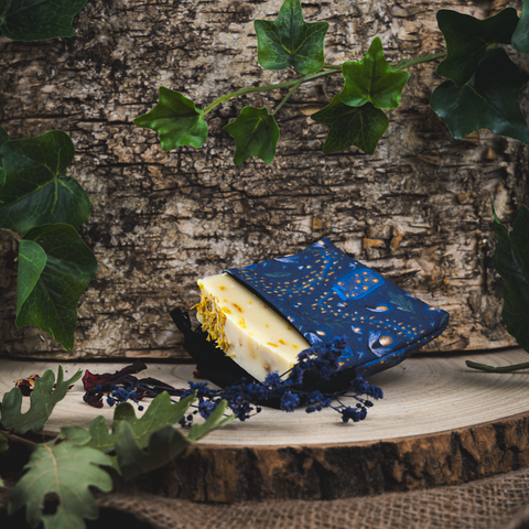 Duo-Pack Stoffseifenschale „Luciole“ + 1 Mykt-Seife