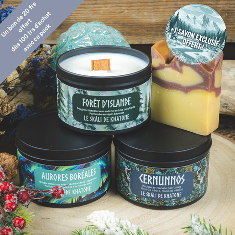 Pack cadeau - Bougies des Légendes
