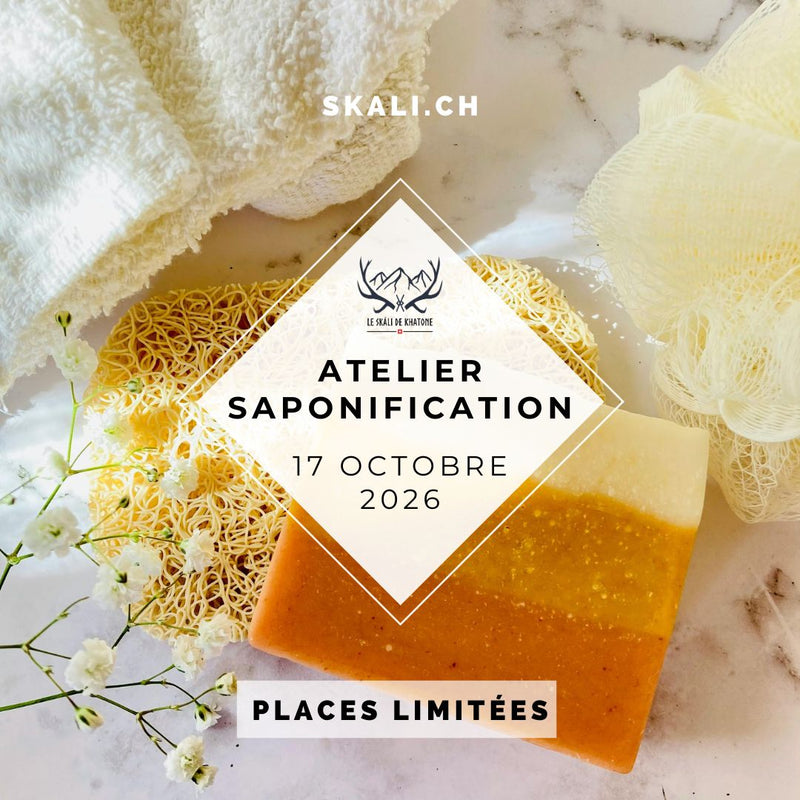 Atelier de saponification à froid au Skali, 17 octobre 2026