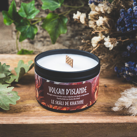 Bougie Parfumée - Volcan d'Islande (Bois de Oud)