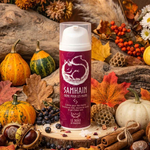 Crème pour les mains Samhain courge, biscuit et épices, flacon pompe 50 ml - Skali