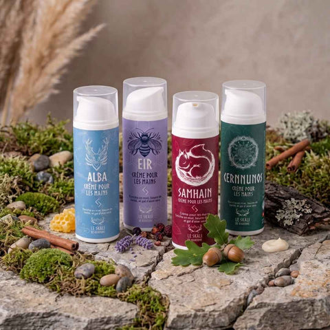 Pack de 4 crèmes pour les mains Eir, Samhain, Alba et Cernunnos - Skali