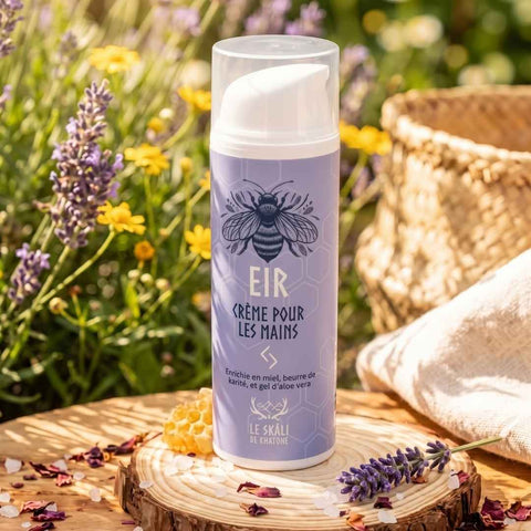 Crème pour les mains Eir à la verveine et bergamote, flacon pompe 50 ml - Skali