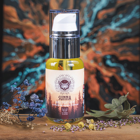 Huile éclat satinée à l'abricot Sunna