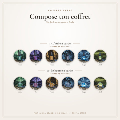 Coffret Barbe : les huiles et baumes à barbe au choix