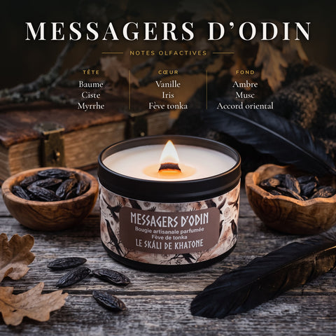 Bougie Parfumée - Messagers d'Odin