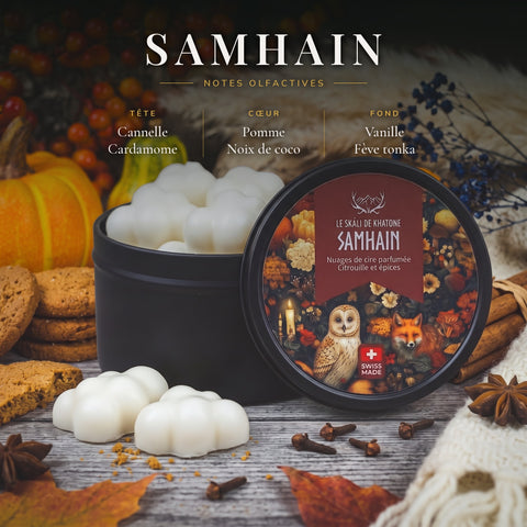 Notes olfactives des nuages parfumés Samhain