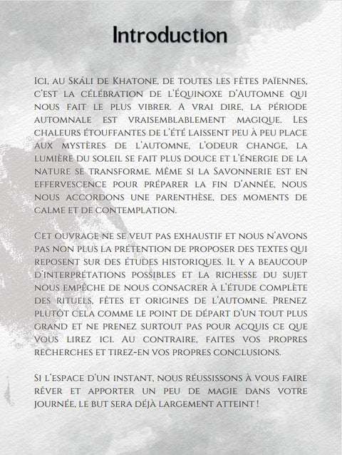 Recettes et Légendes de l'équinoxe d'automne - PDF - E-book