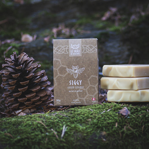 Savon artisanal Siggy - miel et lait