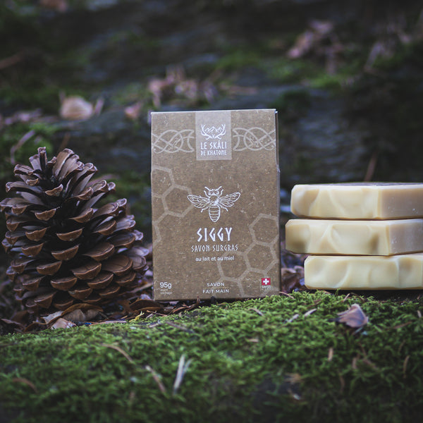 Savon artisanal Siggy - miel et lait